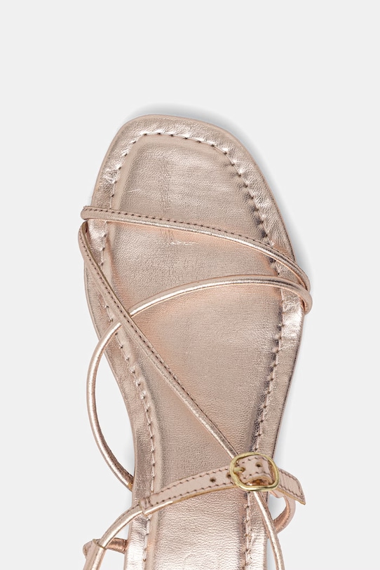 Answear.LAB sandały damskie skórzane WS26-OBD017 złoty