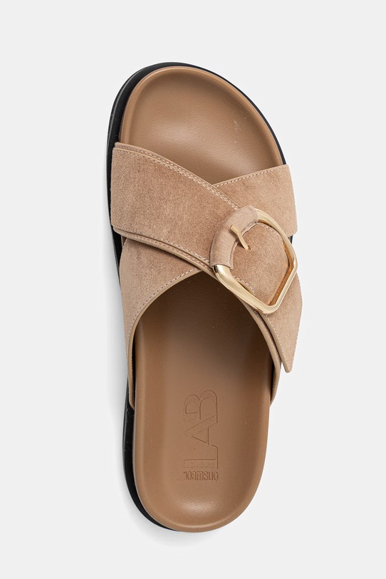 Answear.LAB klapki zamszowe brązowy LT68-311.cjk