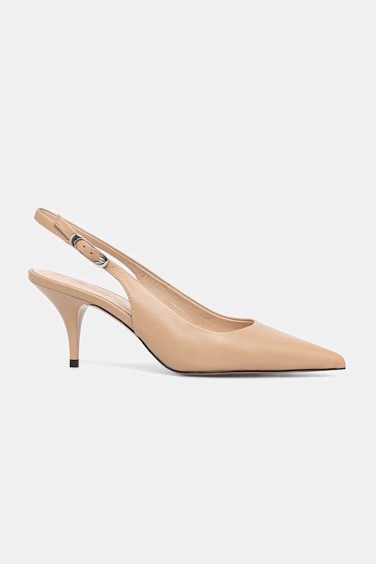 Answear.LAB szpilki skórzane 5-8 cm beżowy LT21-Y2.cjk