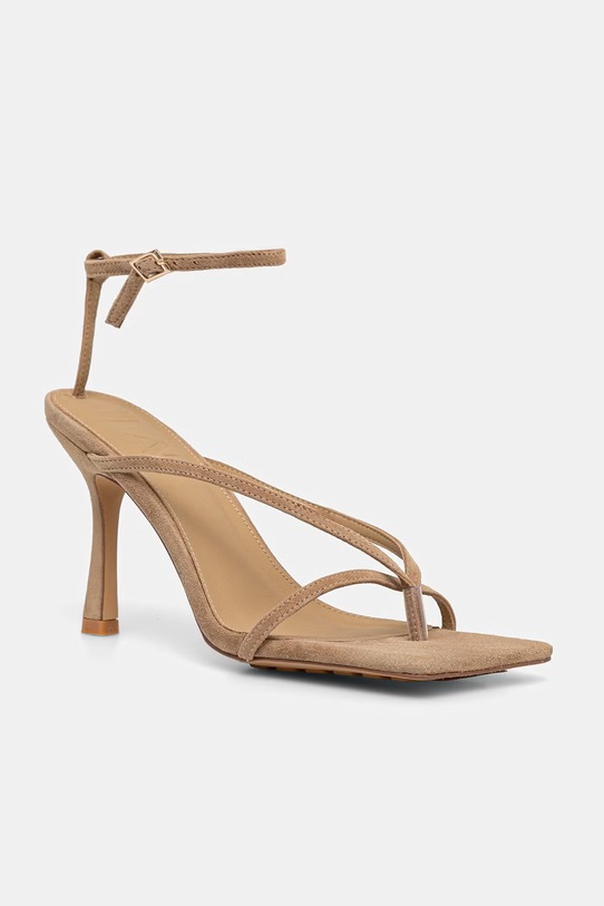 Answear.LAB sandały zamszowe LT0607-201.cjk beżowy WS26