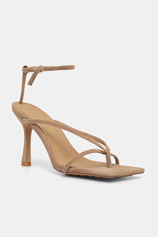 Answear.LAB sandały zamszowe LT0607-201.cjk beżowy WS26