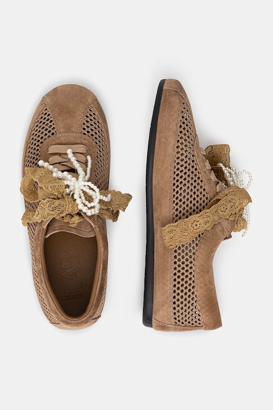 Answear.LAB sneakersy tekstylny beżowy LT001-6-F277.cjk