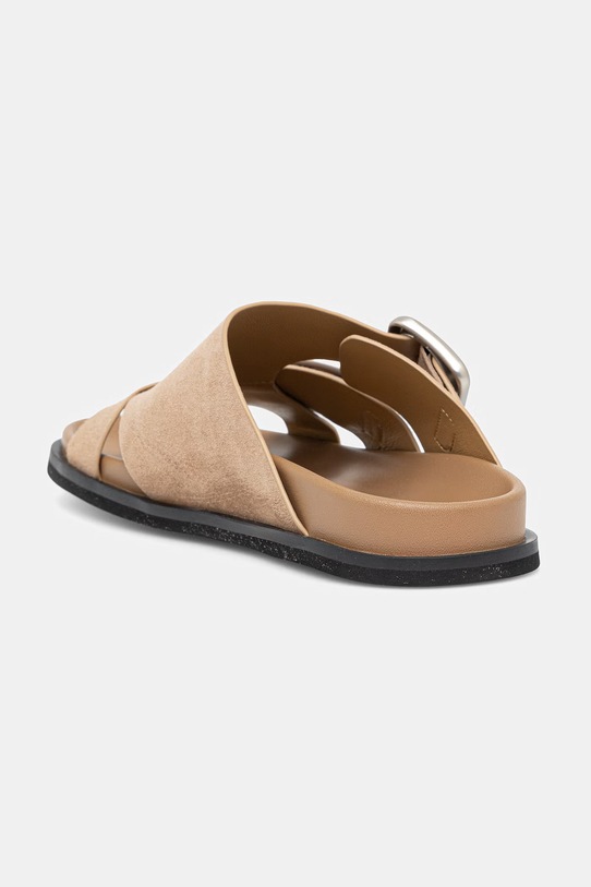 Obuwie Answear.LAB klapki zamszowe LT68-Y1.cjk beżowy