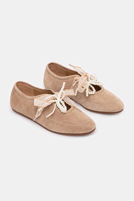 Answear.LAB baleriny zamszowe LT263-2.cjk beżowy WS26