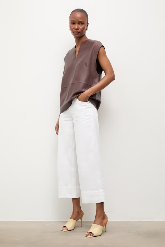 Answear.LAB klapki skórzane z kolekcji Unscripted pozostałe beżowy LT2667-1.cjk