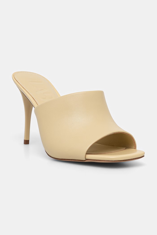 Answear.LAB klapki skórzane LT2667-1.cjk beżowy WS26