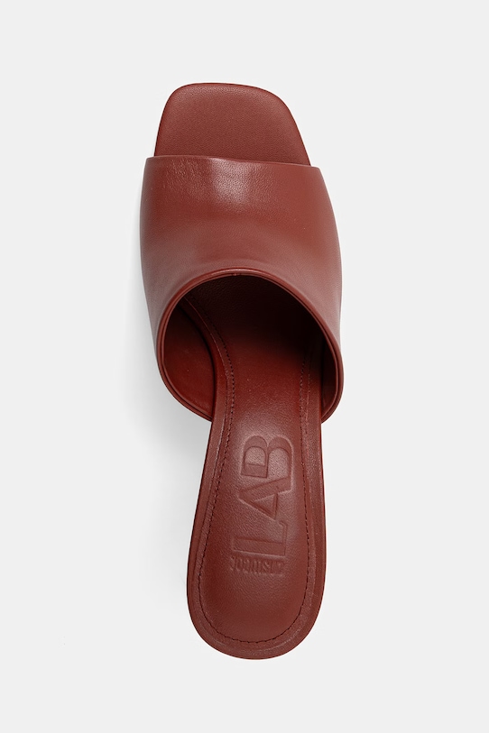 Answear.LAB klapki skórzane czerwony LT2667-1.cjk