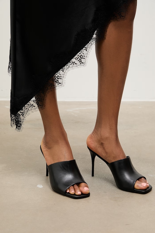 Answear.LAB klapki skórzane z kolekcji Unscripted pozostałe czarny LT2667-1.cjk