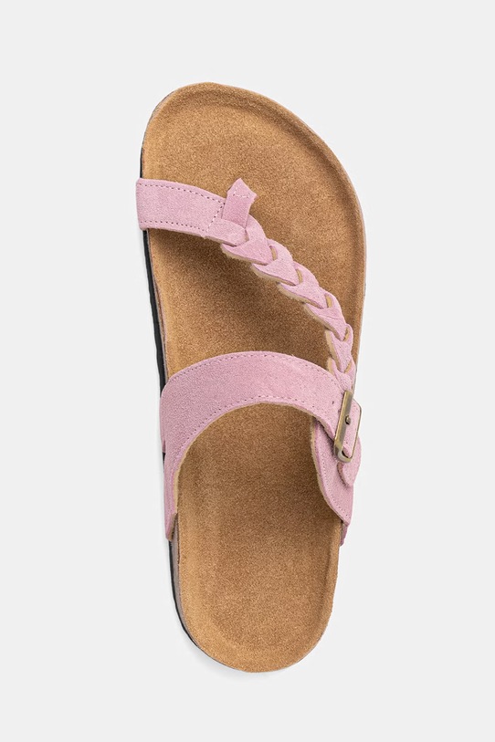 Answear.LAB japonki damskie zamszowe różowy WS26-OBD041