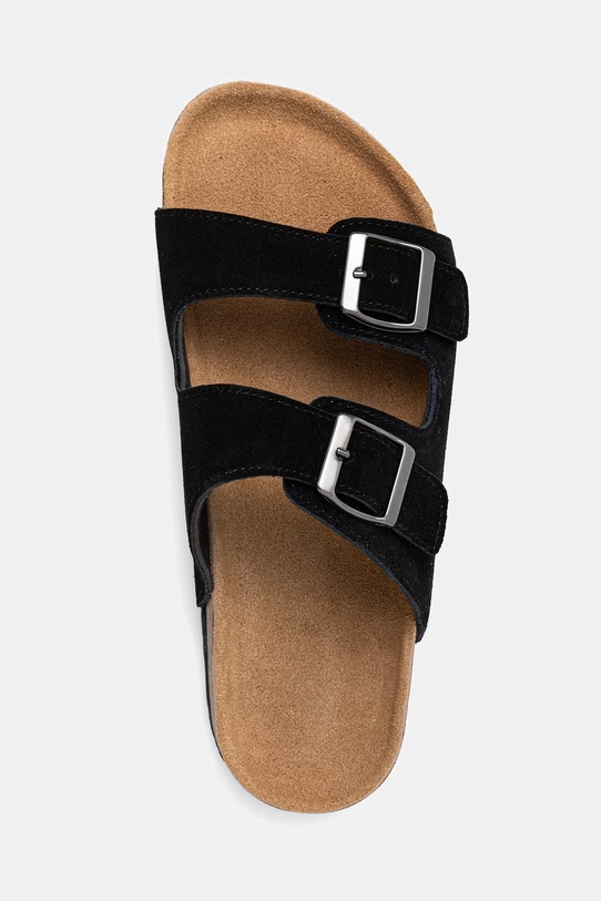 Answear.LAB klapki damskie zamszowe czarny WS26-OBD045