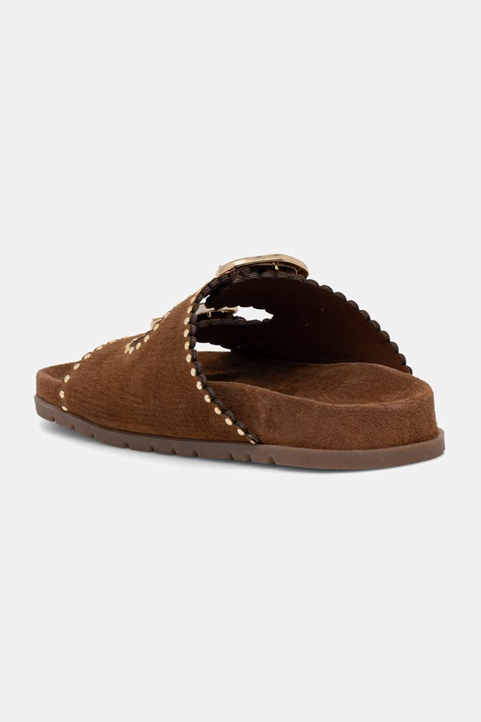 Obuwie Answear.LAB klapki zamszowe RSP-11708.ijk brązowy