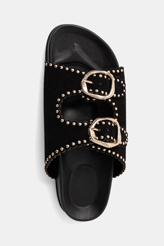 Answear.LAB klapki zamszowe czarny RSP-11708.ijk