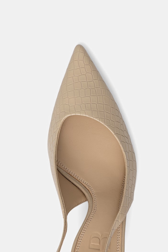 Answear.LAB szpilki skórzane beżowy WS26-OBD058