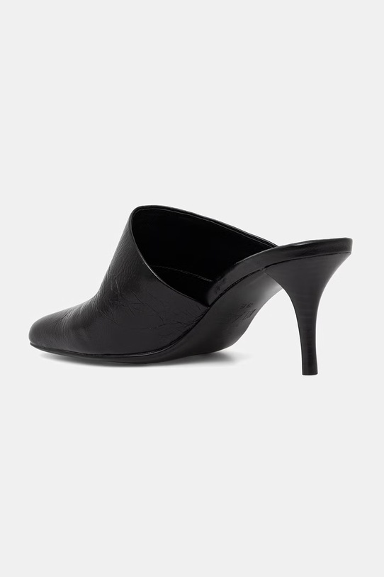 Obuwie Answear.LAB klapki mules damskie skórzane WS26-OBD063 czarny