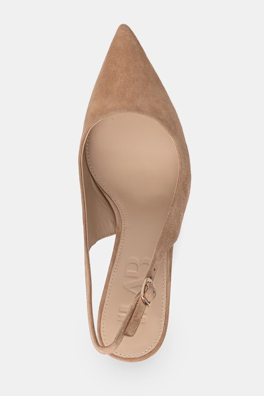 Answear.LAB szpilki zamszowe beżowy WS26-OBD064