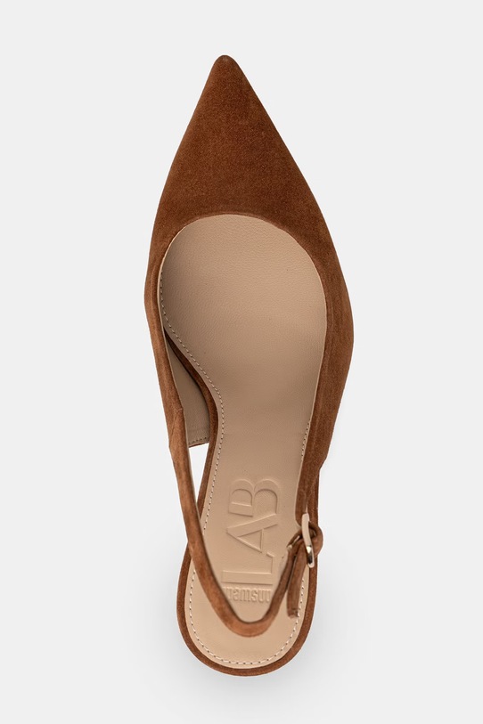 Answear.LAB szpilki zamszowe brązowy WS26-OBD064
