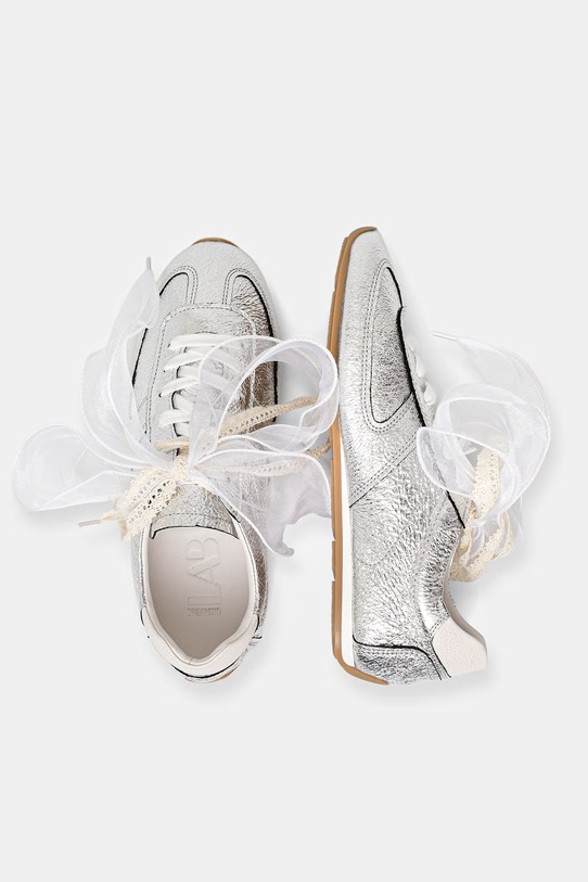 Obuwie Answear.LAB sneakersy skórzane V2286-68.cjk srebrny