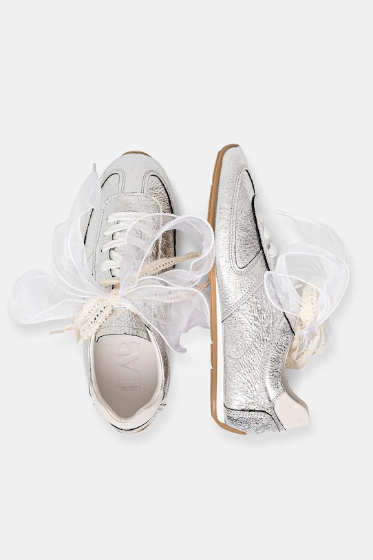 Obuwie Answear.LAB sneakersy skórzane V2286-68.cjk srebrny