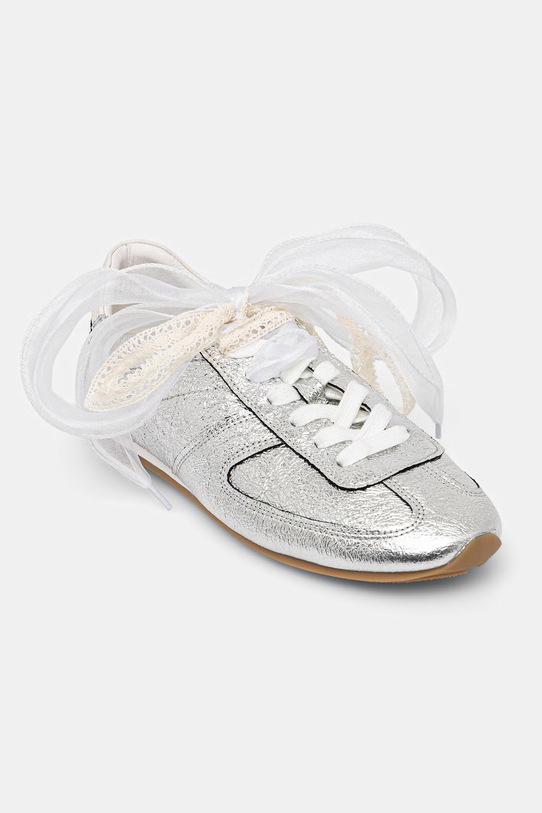 Answear.LAB sneakersy skórzane srebrny V2286-68.cjk