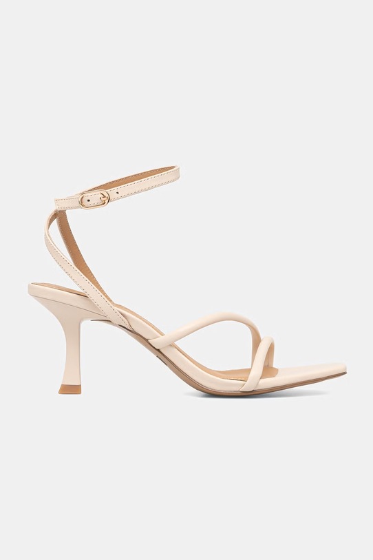 Answear.LAB sandały skórzane WS26-OBD068 beżowy WS26