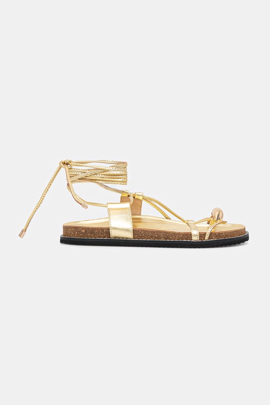 Answear.LAB sandały skórzane WS26-OBD070 złoty WS26