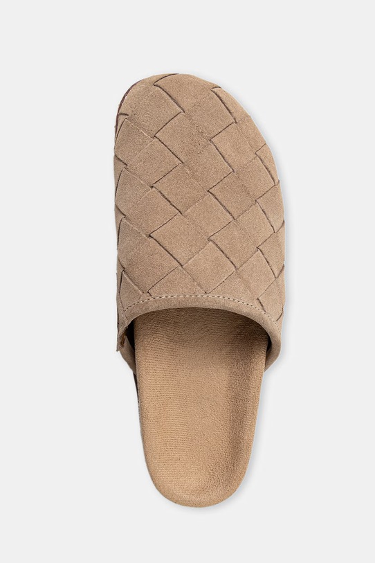 Answear.LAB klapki zamszowe beżowy 19693.cjk