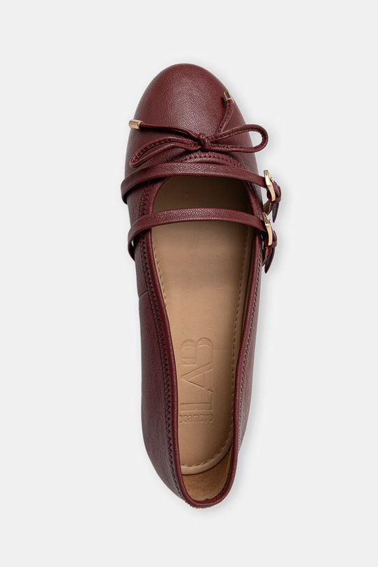 Answear.LAB baleriny skórzane czerwony 19076.cjk