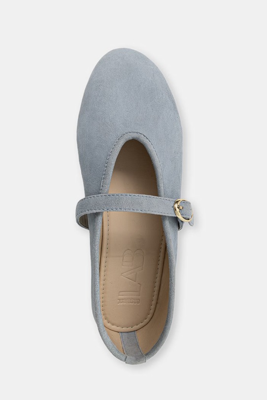 Answear.LAB baleriny zamszowe niebieski 19552.cjk