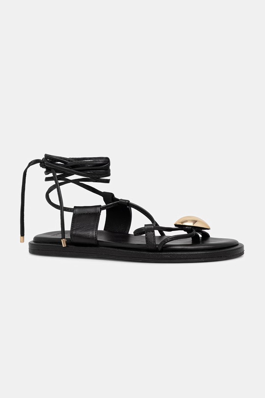 Answear.LAB sandały skórzane WS26-OBD075 czarny WS26