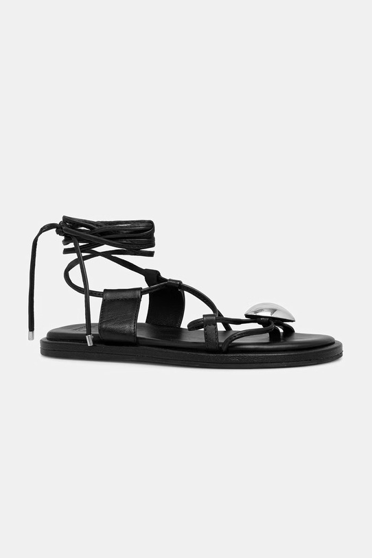 Answear.LAB sandały skórzane WS26-OBD076 czarny WS26