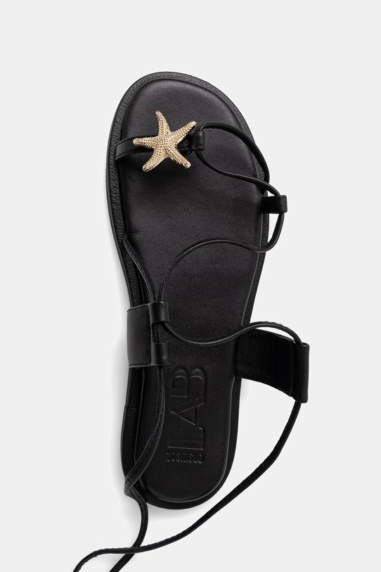 Answear.LAB sandały skórzane WS26-OBD077 czarny