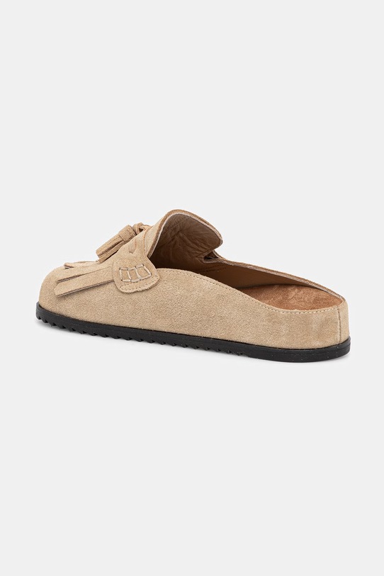 Obuwie Answear.LAB klapki skórzane WS26-OBD081 beżowy