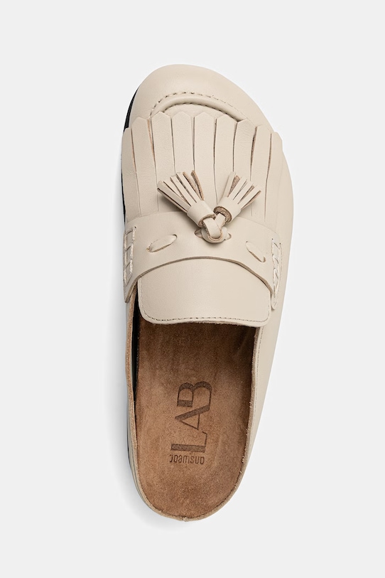 Kožené pantofle Answear.LAB béžová 25-462.tjk