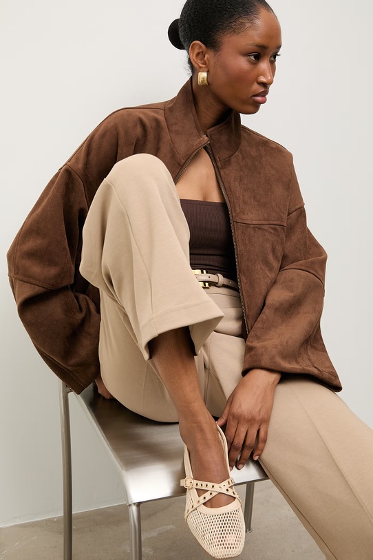 Baleríny Answear.LAB usňová koža béžová 7221-18.cjk