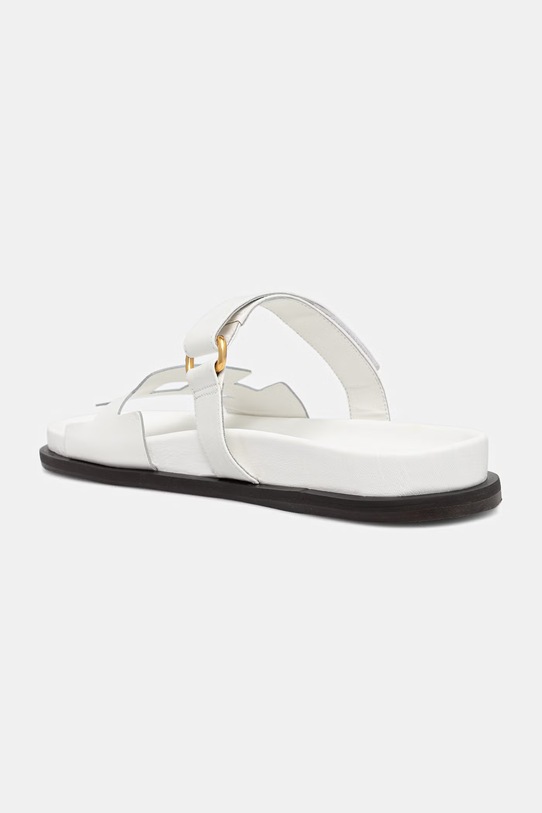 Obuwie Answear.LAB klapki na płaskim obcasie damskie skórzane WS26-OBD084 biały