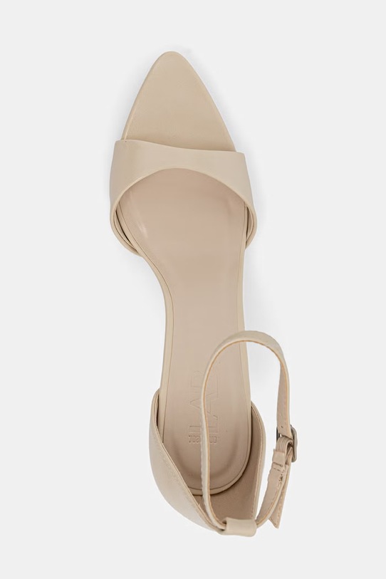 Answear.LAB sandały na szpilce beżowy WS26-OBD090