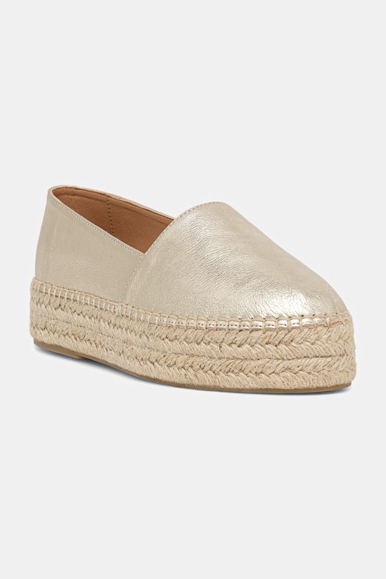 Answear.LAB espadryle na platformie damskie skórzane WS26-OBD097 złoty WS26