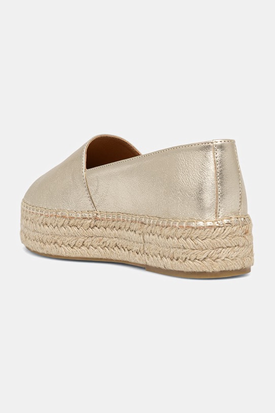 Obuwie Answear.LAB espadryle na platformie damskie skórzane WS26-OBD097 złoty