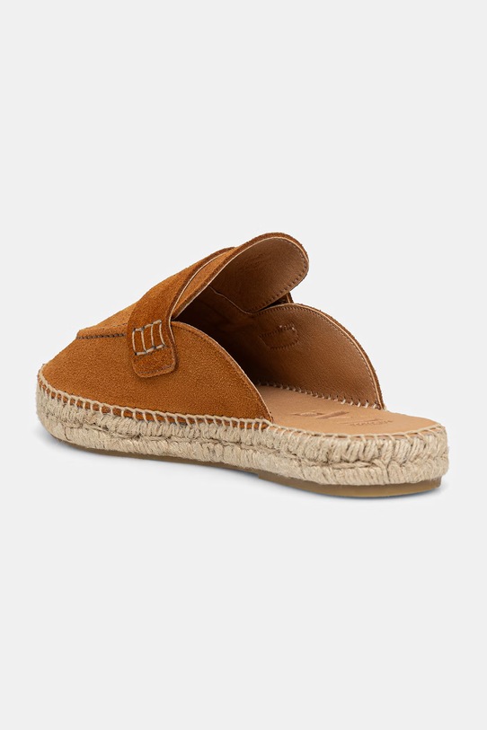 Obuwie Answear.LAB klapki damskie zamszowe WS26-OBD099 brązowy