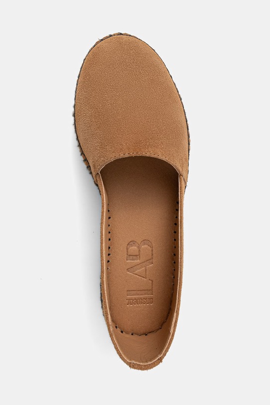 Answear.LAB espadryle na platformie damskie zamszowe brązowy WS26-OBD103