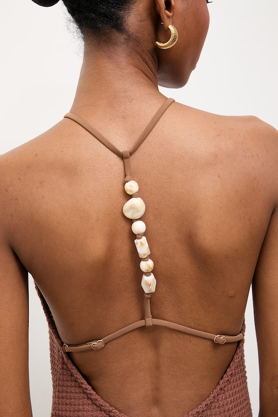 Answear.LAB sukienka plażowa damska WS26-OPD000 brązowy