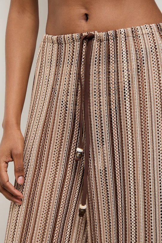 Answear.LAB spodnie plażowe damskie beżowy WS26-OPD004