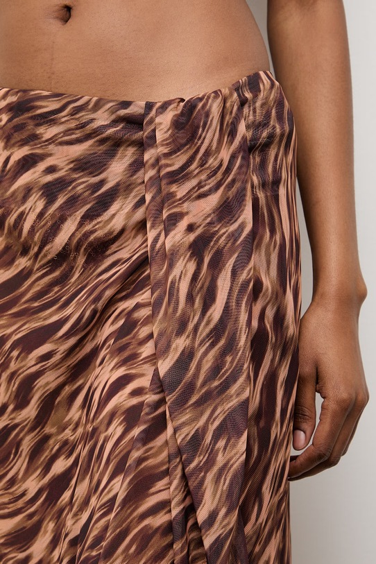 Answear.LAB spódnica plażowa damska brązowy WS26-OPD005