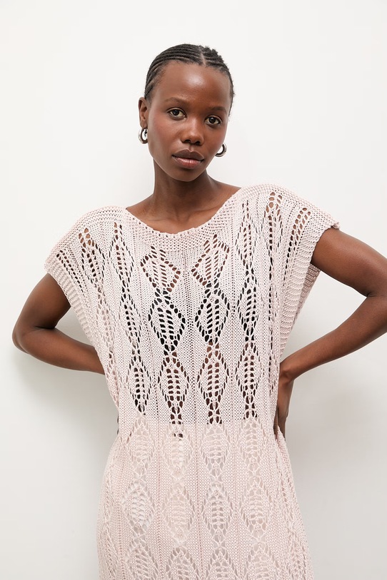 Answear.LAB sukienka plażowa damska różowy 2510529