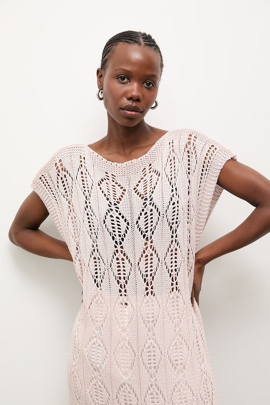 Answear.LAB sukienka plażowa damska różowy 2510529