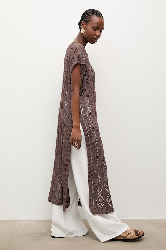 Answear.LAB rochie de plajă pentru femei 2510529 maro WS26