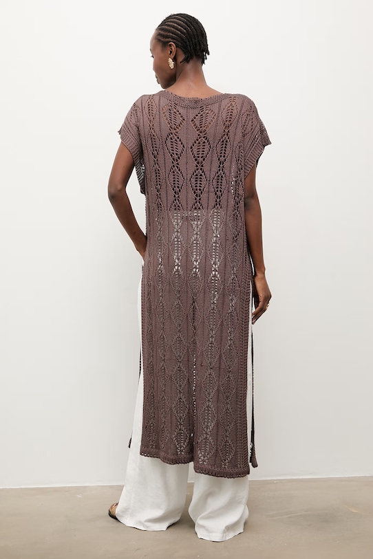 Îmbrăcăminte Answear.LAB rochie de plajă pentru femei 2510529 maro