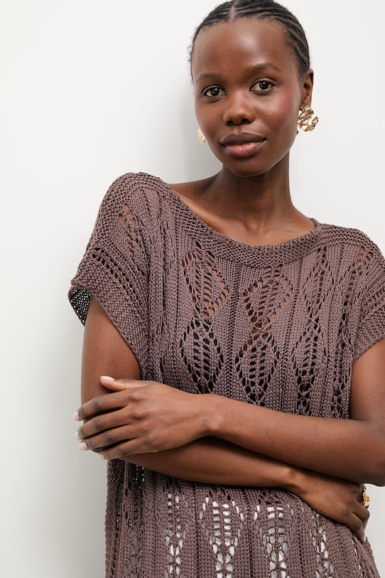 Answear.LAB rochie de plajă pentru femei maro 2510529