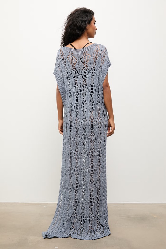 Odzież Answear.LAB sukienka plażowa damska 2510529 fioletowy