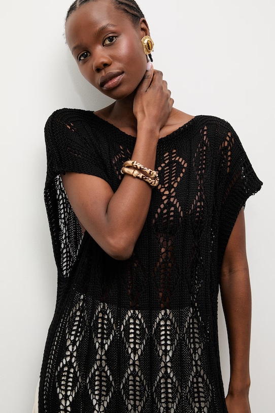 Answear.LAB rochie de plajă pentru femei negru 2510529